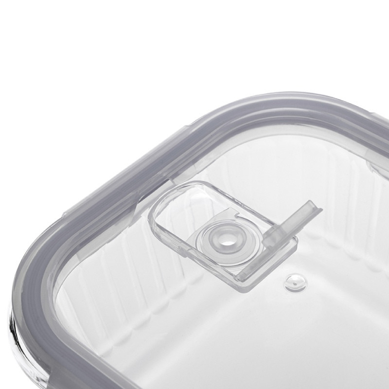Pojemniki szklane ryflowane Florina Mariet lunchbox 1200/800 ML żaroodporne hermetyczne
