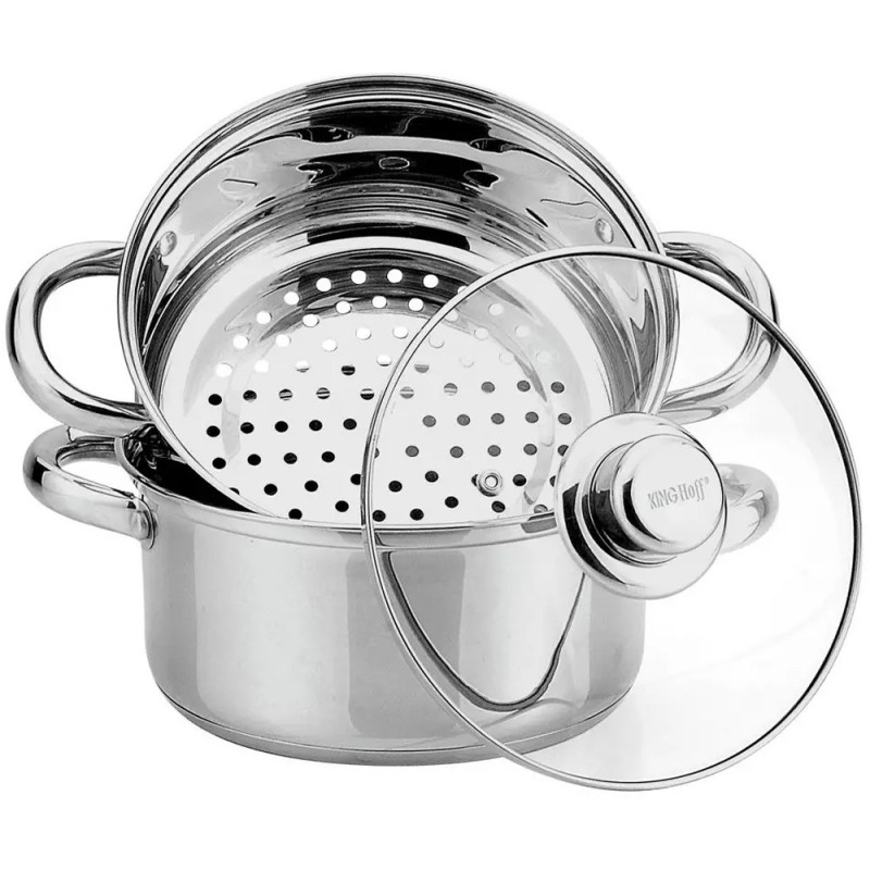 Garnek do gotowania na parze Kinghoff KH 3318 24 cm PAROWAR