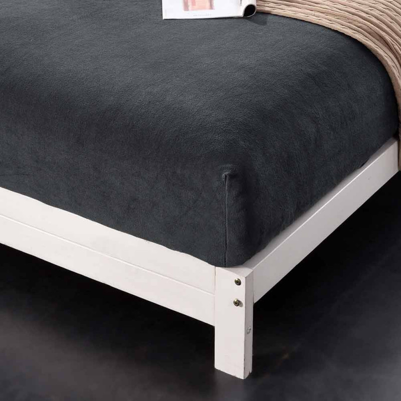 Prześcieradło z gumką "miś" 90x200 grube grafitowe Cotton World 2379