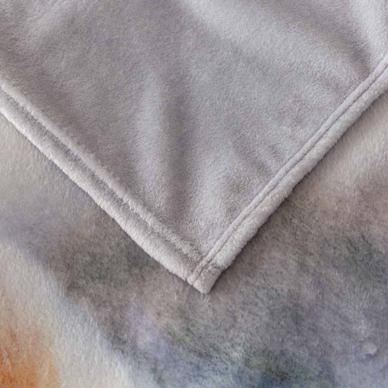 Koc z realistycznym nadrukiem 160x200 miękki pled narzuta na łóżko Cotton World KSM 88 wzór piesek