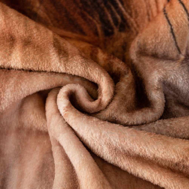 Koc z realistycznym nadrukiem 160x200 miękki pled narzuta na łóżko Cotton World KSM 88 wzór piesek