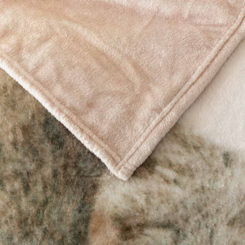Koc z realistycznym nadrukiem nadrukiem 160x200 miękki pled narzuta na łóżko Cotton World KSM 93 wzór kotek