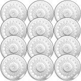 Talerzyki deserowe 17,5 cm szklane Altom Karen zestaw 12 sztuk spodek na ciasto deser