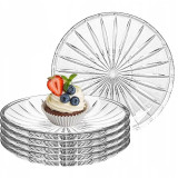 Talerzyki deserowe 15 cm szklane Altom Venus zestaw 6 sztuk spodek na ciasto deser