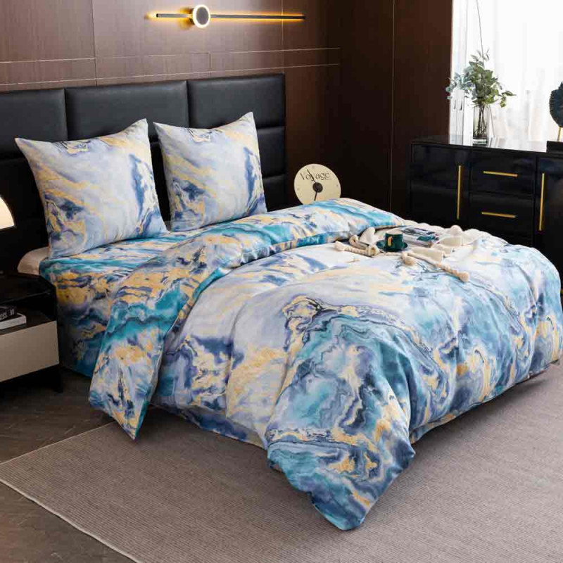 Pościel 220x200 bawełna satynowa dwustronna Cotton World gruba 3 części AML 3082