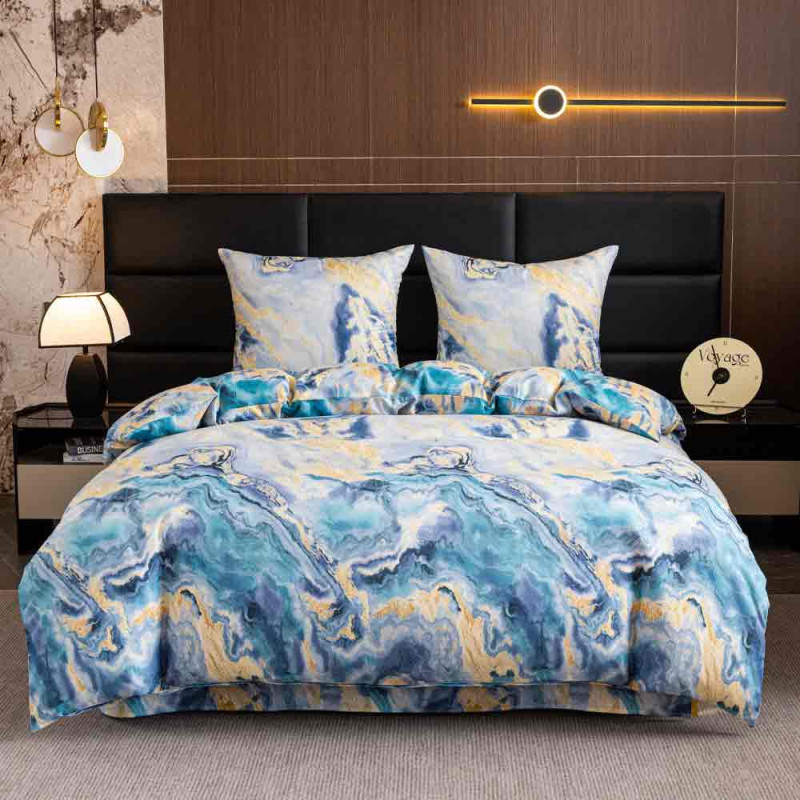 Pościel 140x200 bawełna satynowa dwustronna Cotton World gruba 2 części AML 3082