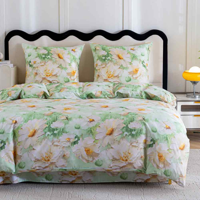 Pościel 160x200 bawełna satynowa dwustronna Cotton World gruba 3 części AML 3096