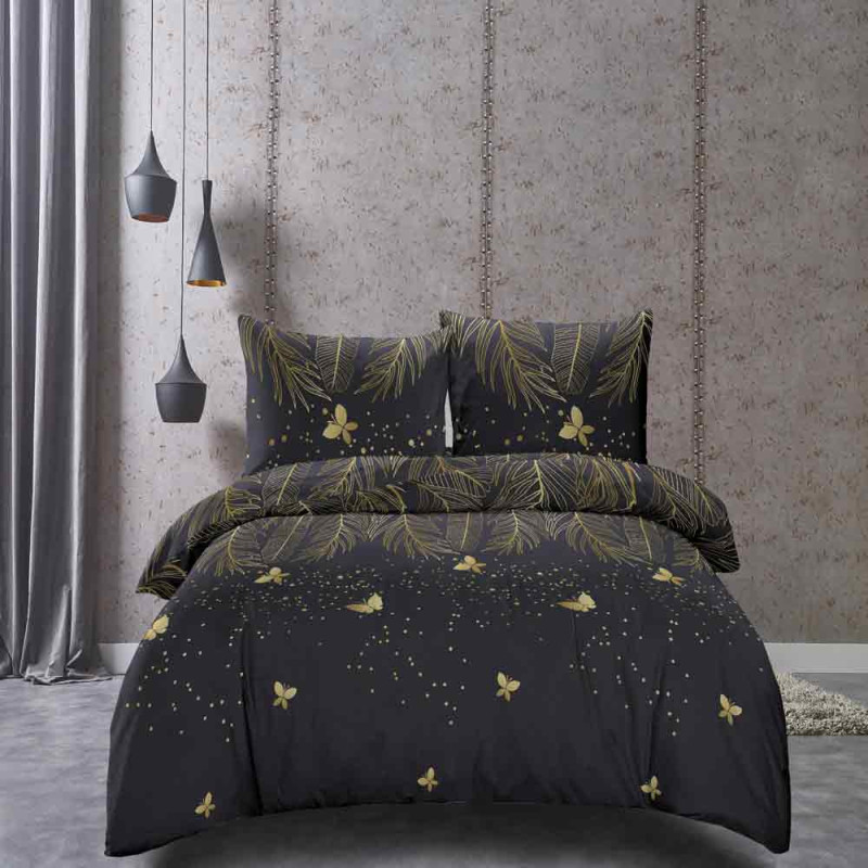 Pościel 140x200 bawełna satynowa dwustronna Cotton World gruba 2 części AML 2225