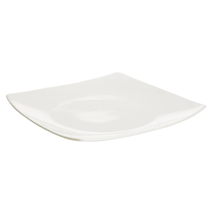 Serwis obiadowy porcelanowy Altom Regular 18 elementów zestaw talerzy dla 6 osób biały