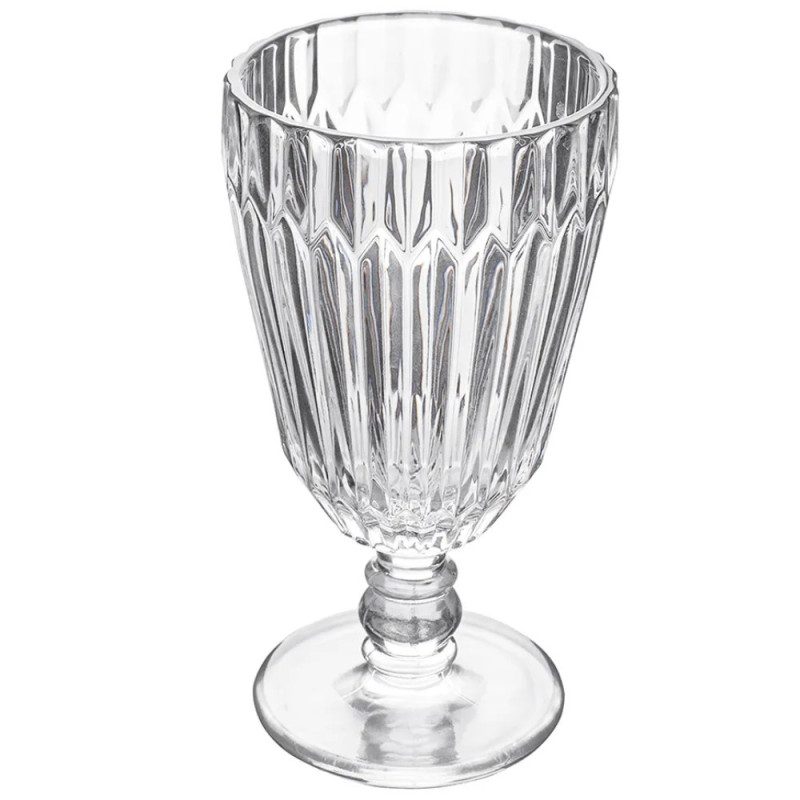 Kielich do wody szklanki ryflowane Altom Venus 285 ml szklane zestaw 6 sztuk