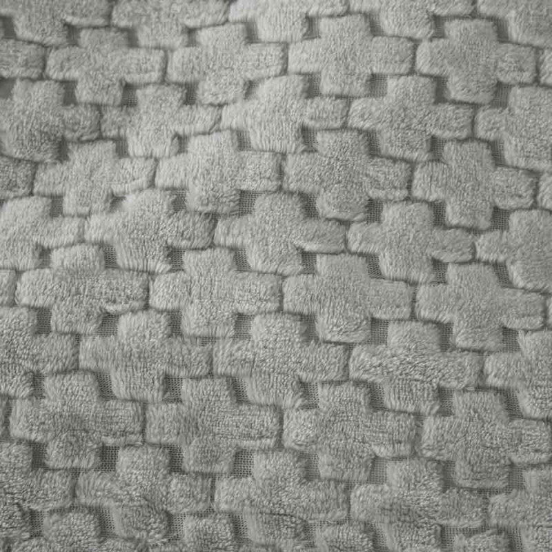 Koc 200x220 cm mikrofibra Cotton World miękki ciepły pled narzuta na łóżko srebrno-szary KHT-57