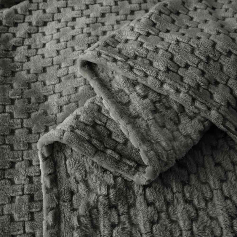 Koc 160x200 cm mikrofibra Cotton World miękki ciepły pled narzuta na łóżko beżowy KHT-58
