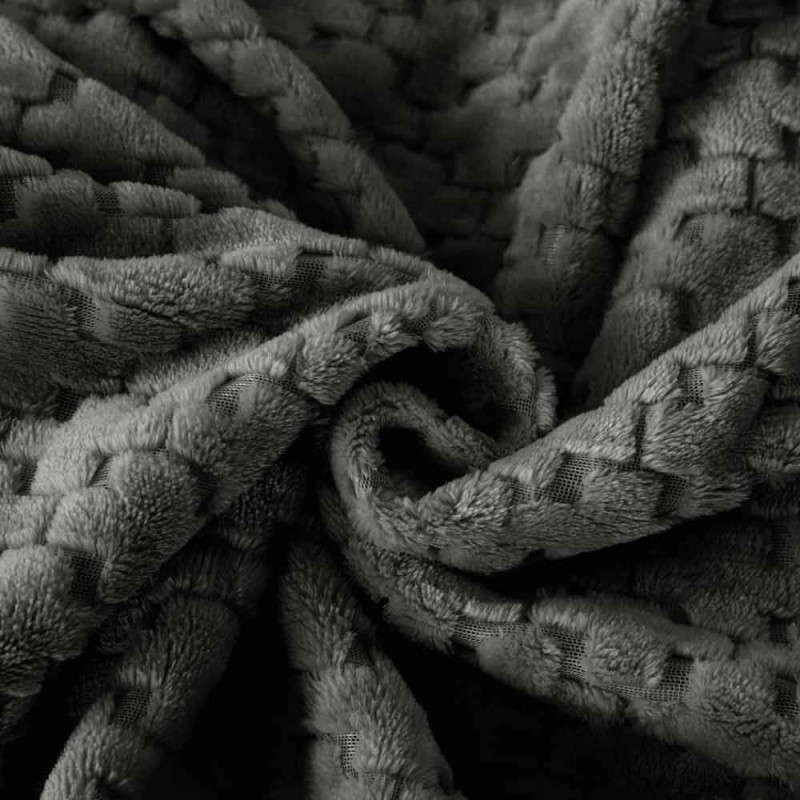 Koc 160x200 cm mikrofibra Cotton World miękki ciepły pled narzuta na łóżko beżowy KHT-58