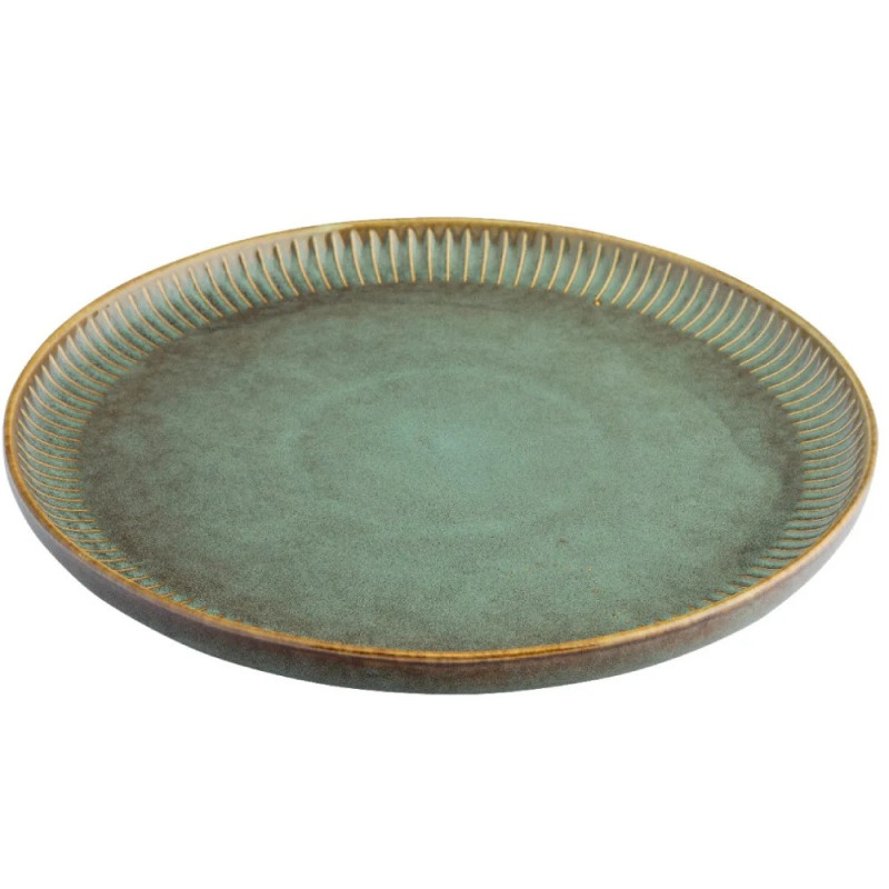 Serwis obiadowy porcelanowy Altom Sage 18 elementów zestaw talerzy dla 6 osób retro