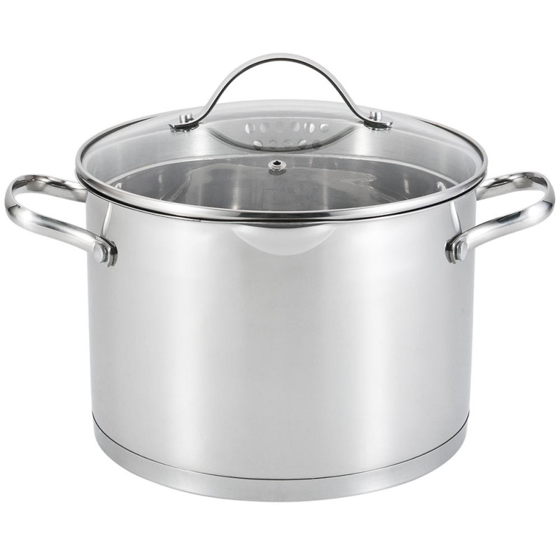 Zestaw garnków stalowych 10 elementowy 1.5/1.5/2.5/5/5.9 L komplet Mistral Amefa indukcja gaz