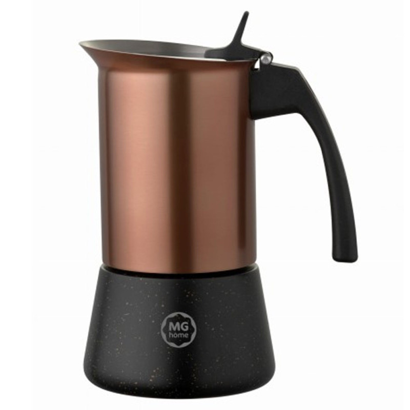 Kawiarka tradycyjna 300 ml MG Home Doppio zaparzacz ciśnieniowy do kawy na 6 filiżanek espresso Rose Gold