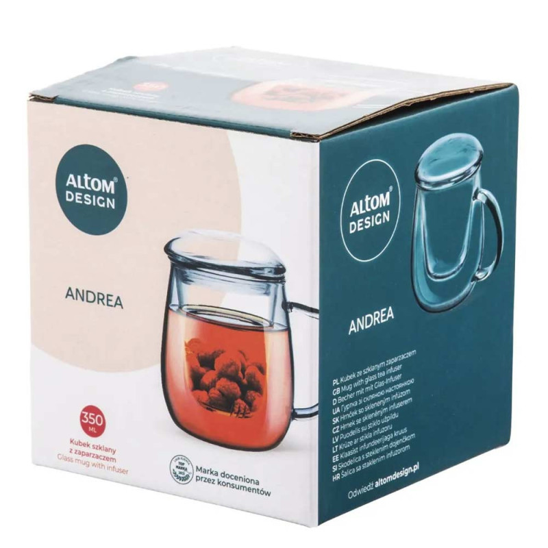 Szklanka z zaparzaczem 350 ml kubek do herbaty ziół Andrea Altom