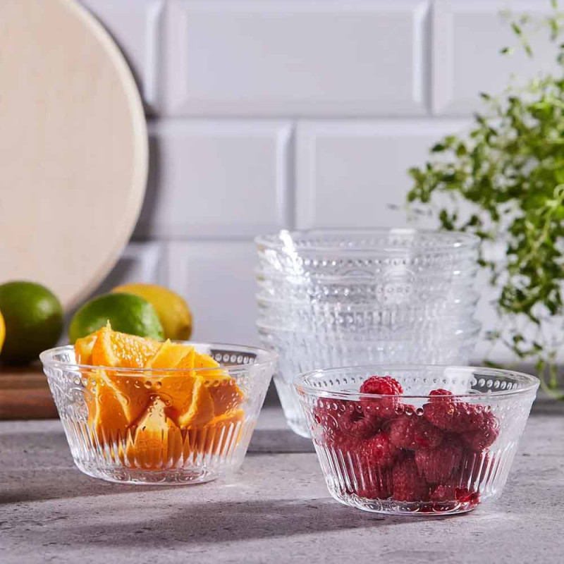 Salaterki miski szklane 13 cm zestaw 6 miseczek Altom Design Karen