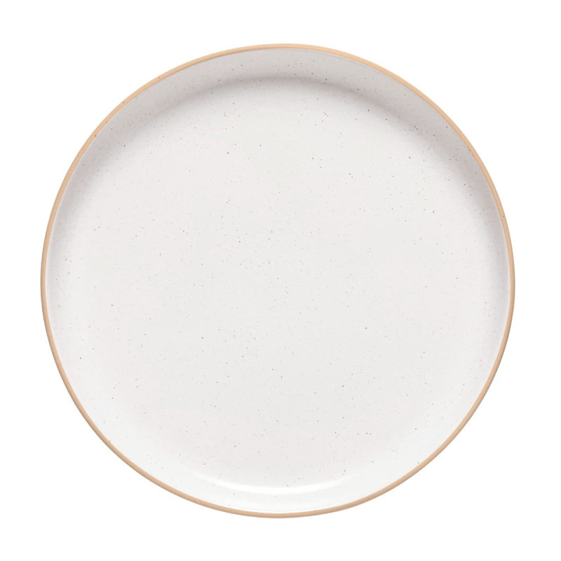 Serwis obiadowy porcelanowy MG Home Artena 30 elementów zestaw talerzy filiżanek misek dla 6 osób nakrapiany