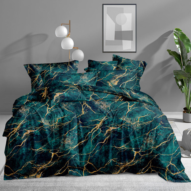 Pościel 160x200 bawełna satynowa 3D Cotton World gruba 3 części 2035