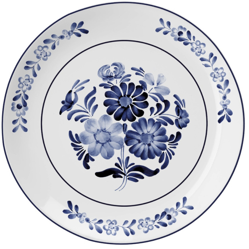 Serwis obiadowy porcelanowy MG Home Sintra 12 elementów zestaw talerzy dla 4 osób kwiaty
