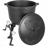 Kociołek żeliwny Odlewnia GierekHoff GH 8005V garnek myśliwski 5 litrów na pieczonki