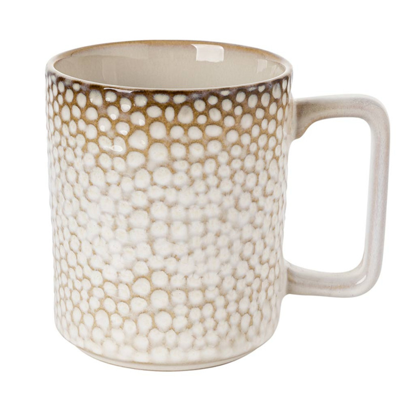 Serwis obiadowy porcelanowy Florina Gambia 24 elementy z kubkiem zestaw talerzy dla 6 osób retro