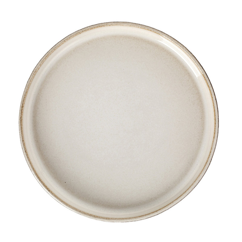 Serwis obiadowy porcelanowy Florina Gambia 18 elementów zestaw talerzy dla 6 osób retro