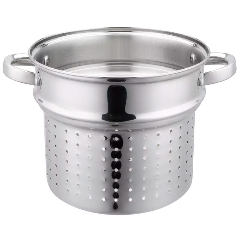 Garnek z wkładem do gotowania makaronu 7,5 l stalowy 24cm Klausberg KB 7738