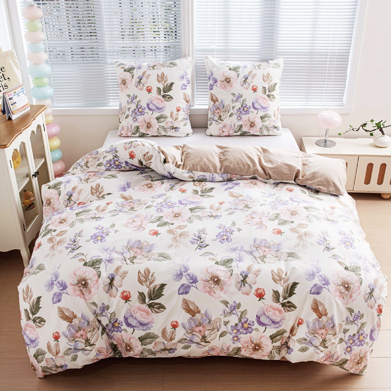 Pościel 160x200 bawełna 100% dwustronna GierekHoff Cotton bardzo gruba 3 części GH 3900 róże