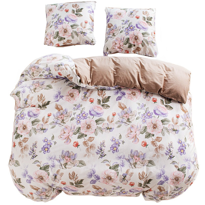 Pościel 160x200 bawełna 100% dwustronna GierekHoff Cotton bardzo gruba 3 części GH 3900 róże