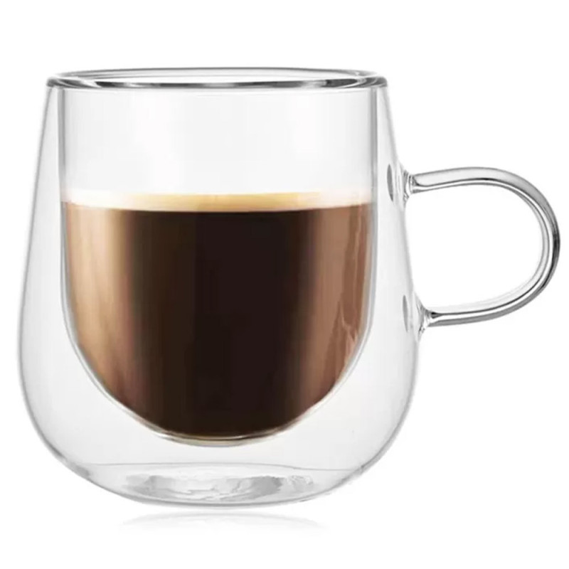 Szklanka termiczna 250 ml z podwójnymi ściankami do kawy herbaty Tragar TR-41-1
