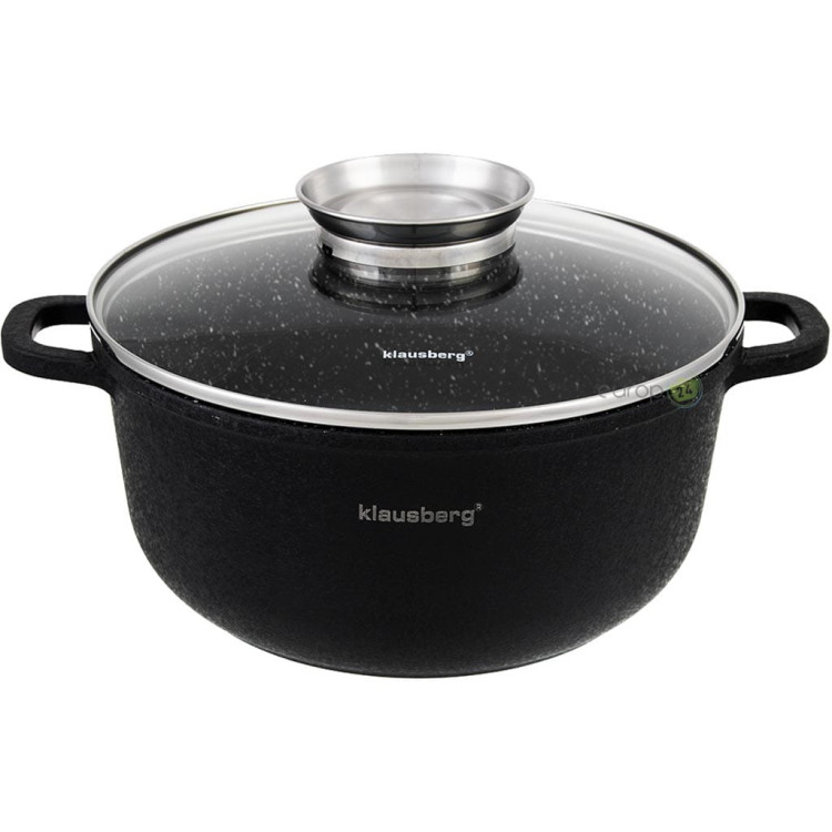 Garnki marmurowe Klausberg KB 7360 Zestaw garnków granitowych indukcyjnych Garnki marmurowe Klausberg KB 7360 Zestaw garnków granitowych indukcyjnych