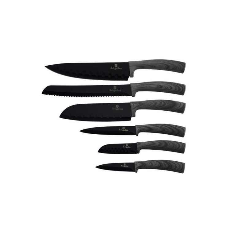 Garnki granitowe Klausberg KB 7351 Zestaw garnków Vivace czarne indukcyjne+noże BH 2111 Garnki granitowe Klausberg KB 7351 Zestaw garnków Vivace czarne indukcyjne+noże BH 2111