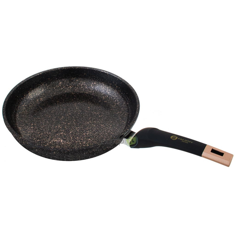 Patelnia marmurowa EdelHoff EH 6129 granitowa 20 cm indukcyjna z pokrywką Patelnia marmurowa EdelHoff EH 6129 granitowa 20 cm indukcyjna z pokrywką