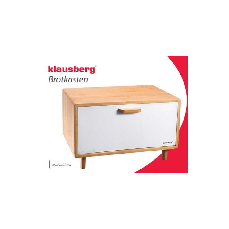 Chlebak drewniany Klausberg pojemnik na pieczywo KB 7400 Biały Chlebak drewniany Klausberg pojemnik na pieczywo KB 7400 Biały