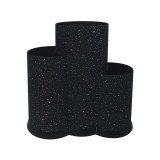 Blok do noży Kinghoff KH 1561 stojak na akcesoria kuchenne czarny