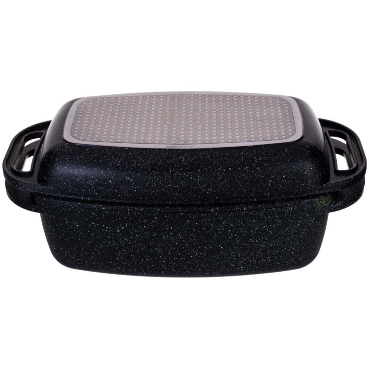 Brytfanna Edenberg 4607 patelnia garnek INDUKCJA Gęsiarka pokrywka z funkcją grill  Brytfanna Edenberg 4607 patelnia garnek INDUKCJA Gęsiarka pokrywka z funkcją grill