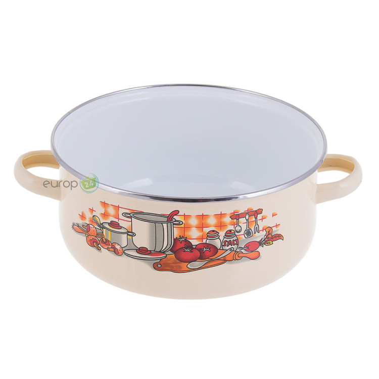 Garnki emaliowane Klausberg KB 7170  zestaw garnków emaliowane garnek GAZ emalia Cream Garnki emaliowane Klausberg KB 7170  zestaw garnków emaliowane garnek GAZ emalia Cream