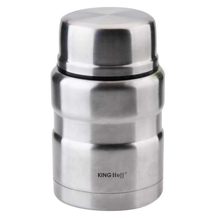 Termos obiadowy Kinghoff KH 1457 na zupę Pojemnik bidon 500 ml stalowy Termos obiadowy Kinghoff KH 1457 na zupę Pojemnik bidon 500 ml stalowy