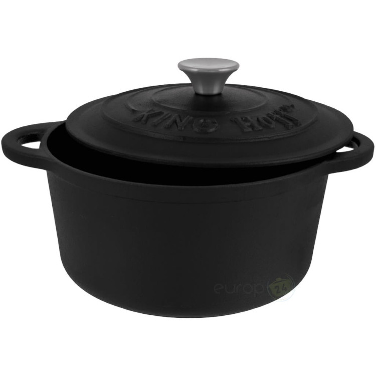 Garnek KingHoff KH 1476 -24 cm żeliwny 4,0 L Ciężki Indukcja Gaz Brytfanna Garnek KingHoff KH 1476 -24 cm żeliwny 4,0 L Ciężki Indukcja Gaz Brytfanna