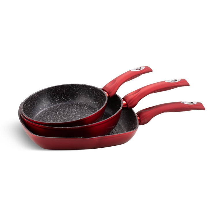 Patelnia marmurowa Edenberg EB 1736R 3szt Ceramiczna Indukcja Granitowa Patelnia marmurowa Edenberg EB 1736R 3szt Ceramiczna Indukcja Granitowa