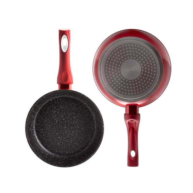 Patelnia marmurowa Edenberg EB 1736R 3szt Ceramiczna Indukcja Granitowa Patelnia marmurowa Edenberg EB 1736R 3szt Ceramiczna Indukcja Granitowa