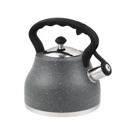 Czajnik ze stali na indukcję Klausberg KB 7449 z gwizdkiem 2.7L szary