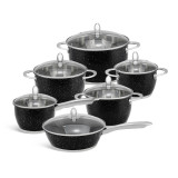 Garnki stalowe Edenberg EB 4051 zestaw garnków na indukcję