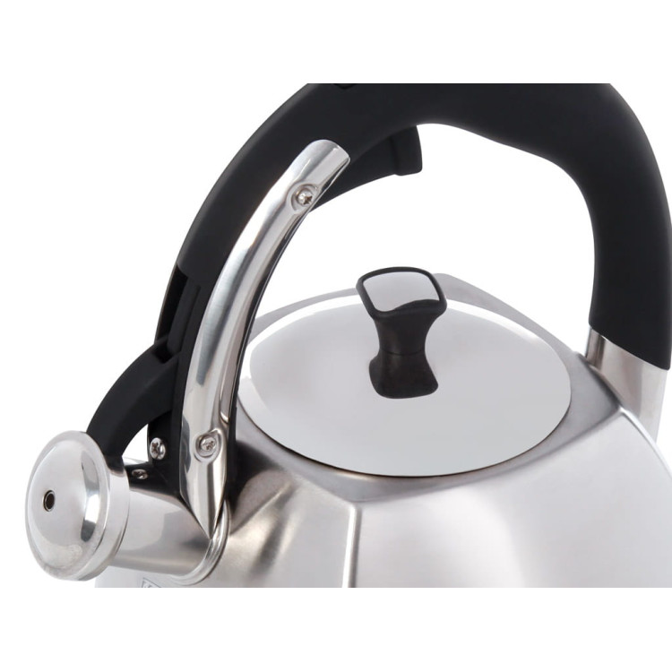 Czajnik ze stali Klausberg KB 7409 z gwizdkiem na indukcję 2.2 L srebrny Czajnik ze stali Klausberg KB 7409 z gwizdkiem na indukcję 2.2 L srebrny