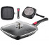 Patelnia granitowa grillowa Kinghoff KH 1510 24x24 kwadratowa