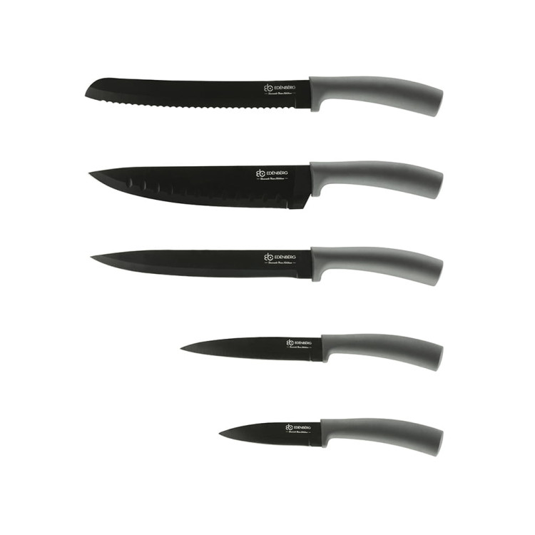 Noże stalowe Edenberg EB 956 kuchenne 5 szt w bloku magnetycznym Noże stalowe Edenberg EB 956 kuchenne 5 szt w bloku magnetycznym
