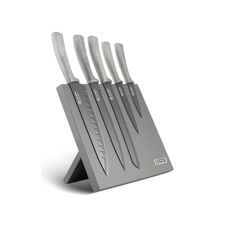 Noże stalowe Edenberg EB 957 kuchenne 5 szt w bloku magnetycznym Noże stalowe Edenberg EB 957 kuchenne 5 szt w bloku magnetycznym