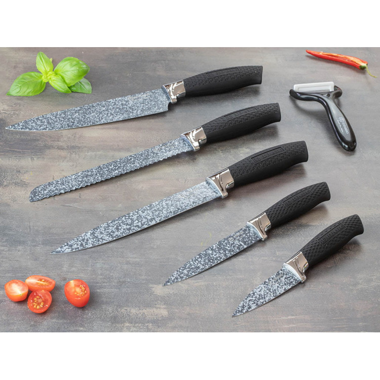 Noże kuchenne Elitehoff E 6192 stalowe 6 szt w zestawie Noże kuchenne Elitehoff E 6192 stalowe 6 szt w zestawie